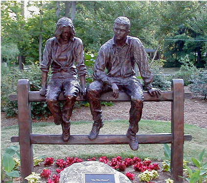 fence in bronze